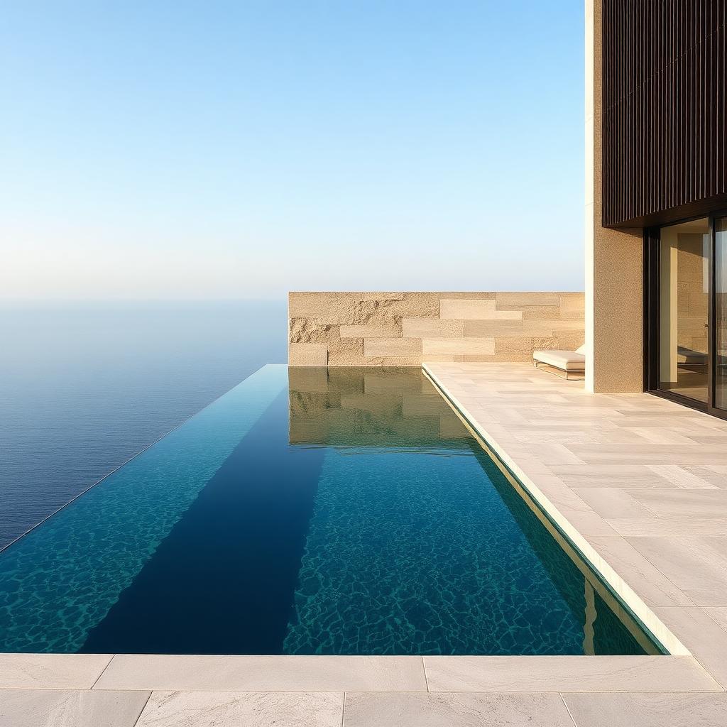 Piscina Inox 8×3m Espelho de Água
