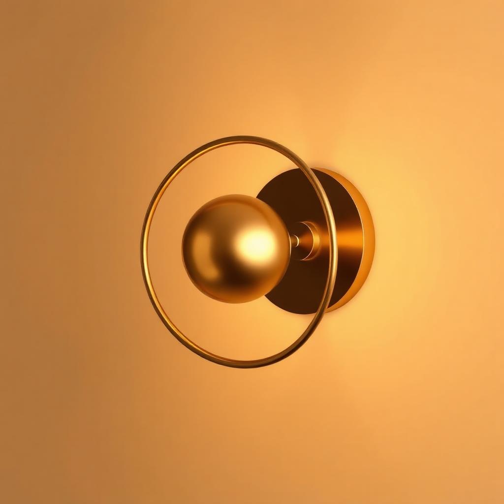 Aplique Parede Esfera Latão
